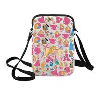 WZMPA Borsa a tracolla principessa magica principessa fan regalo fiaba borsa a tracolla Princess Merch, Fiocco Rosa Principessa Cb, medium