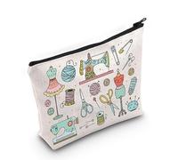 WZMPA Borsa da Cucito per Cosmetici, Macchina da Cucire, Idea Regalo, Strumenti da Cucito, Tela con Cerniera, Sarta, Trapunte (Strumenti di Cucitura)