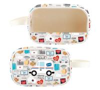 WZMPA Borsa per la spesa, riutilizzabile, per spedizioniere (Happy mail-CMB)