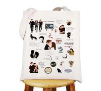 WZMPA Borsa riutilizzabile a tema Twilight Edward Cullen & Bella Swan fan regalo Twilight Character Tote Case Jacob Black Fan Gift