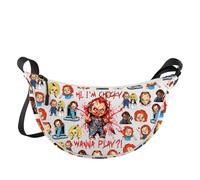 WZMPA Chucky Bride Fans Borsa a tracolla Horror Chucky Gift Hi I'm Chucky Wanna Play Borsa a tracolla Chucky Merchandise, Ciao, sono Chucky Jzb, medium