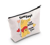 WZMPA Divertente trousse per cosmetici Wei Ni Bear Wei Ni regalo ispirato a Some Days Look Better Upside Wei Ni Zipper Pouch Bag per i fan di Wei Ni (Some Days Wei Ni), Alcuni giorni Wennie,