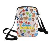 WZMPA Dungeon Crossbody Bag RPG Dungeon Gifts What Your Damage Borsa a tracolla DND Gamer Merchandise, Qual è il tuo danno Cb, medium