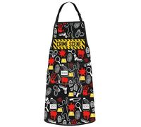 WZMPA Grembiule da chef con scena del crimine e investigazione scientifica forense, idea regalo per criminologo, regolabile, scena del crimine, Scena del crimine Ap, Medium