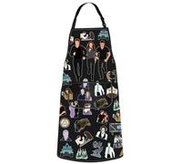 WZMPA Grembiule da cucina Twilight Edward Cullen & Bella Swan Chef regalo Twilight Character Grembiule da cucina Jacob nero regalo barbecue, Crepuscolo Ap, Medium