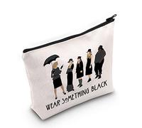 WZMPA Horror Story TV Series Cosmetic Makeup Bag AHS Fan Regalo Usura Qualcosa Nero Strega Cerniera Sacchetto Per Donne Ragazze, Qualcosa di nero, Adatta