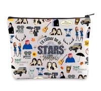 WZMPA Lorelai and Rory Fans Trousse per cosmetici Gilmore TV Show Regali I'd Rather Be in Stars Hollow Makeup Zipper Pouch Bag Luke's Diner Merchandise, Stelle Hollow, Vestibilità