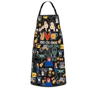 WZMPA Luke's Diner Grembiule da cucina Luke's Diner Lover Gift Peace Love Gil grembiule regolabile per cottura alla griglia, Amore Pace Gil Bl Ap, Medium