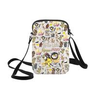 WZMPA Max Fans Borsa a tracolla per libro illustrato, idea regalo con scritta "Let The Wild Rumpus Start", Rumpus Inizio Cb, medium