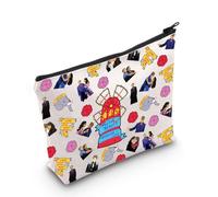 WZMPA Moulin Rouge - Trousse musicale per cosmetici, idea regalo per i fan del Moulin Rouge con cerniera e cerniera, motivo: Moulin Rouge, vieni cosa può, Vestibilità