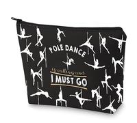 WZMPA Pole Dancer Makeup Bag Pole Dancing Regali Pole Dance Is Calling And I Must Go Zipper Pouch Cosmetic Bag Pole Dance Merchandise, Pole Dance I Must Go, Vestibilità