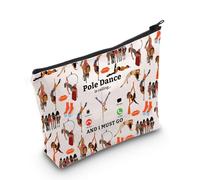 WZMPA Pole Dancer Makeup Bag Pole Dancing Regali Pole Dance Is Calling And I Must Go Zipper Pouch Cosmetic Bag Pole Dance Merchandise, Pole Dance F
