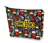 WZMPA Scena del crimine Indagine Trucco Borsa Scienza Forense Regalo Criminologo Kit di sopravvivenza Scena del crimine Merchandise, Scena del crimine Bl, Vestibilità