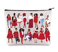 WZMPA Sorority DST Paraphernalia Sorority Sisters Regalo Sorority Sigma Theta Makeup Zipper Pouch Bag Sorority Greco Merchandise, Sorority DST, Borsa cosmetica