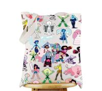 WZMPA Universo Cartoon Canvas Tote Bag Crystal Gems Ispirato Regalo Universo Personaggi Borsa a tracolla Cartoon Universal Merch, Cartone animato Universo Tg