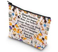 WZMPA Up Carl & Ellie Borsa per il trucco Russell Fans Regali You are Braver Stronger Beautiful Than You Know Up Zipper Pouch Bag Kevin & Dug Fan Gift, Sempre Carl & Ellie, Vestibilità