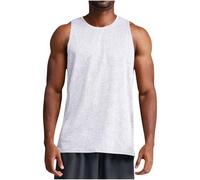 WZMYDBD Canotta Bodybuilding Uomo Camicia Senza Maniche A Collo Rotondo Canottiere Uomo Cotone Slim Fit Traspirante E Leggera Assorbente per Allenamento E Fitness per Corsa Palestra