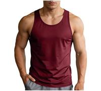 WZMYDBD Canotta Palestra Uomo Camicia Senza Maniche A Collo Rotondo Canottiere Uomo Cotone Slim Fit Traspirante E Leggera Assorbente per Allenamento E Fitness per Corsa Palestra
