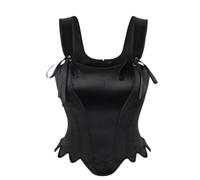 WZMYDBD Corsetto Gotico Donna Costume Halloween Corsetto Elegante Party E Uscite Top Gotico Raffinato Con Satinato Corset Dark Bustier Donna Ideale Per Appuntamenti Party E Look Glamour Tutto L’Anno