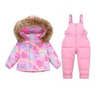 WZMYDBD Tuta Da Sci per Bambini Tute Da Sci Bambine E Ragazze Tuta per Bambino Unisex Completo Bambino Set Snowsuit Bambini Invernale Antivento E Impermeabile Tute Completo Da Neve Calda Completi