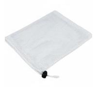 Wzmzjy Borsa con Coulisse in Rete Poliestere Organizer Traspirante Sacca Accessorio Resistente per Asciugamani Bagnati Abbigliamento Nuoto Adatta a Piscina Campeggio Viaggio, White, 35x40cm