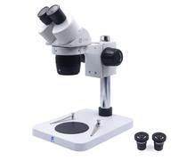 Wzmzjy Dispositivo di Montaggio per Gioielli Microscopio Stereo Binoculare Osservatore Ottico Supporto da Banco Lenti 4x con Ausiliari Regolazioni Laterali