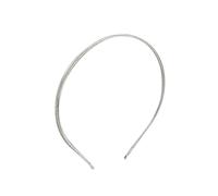 Wzmzjy Fascia per Capelli Scintillante in Lega, Comoda, Leggera E Alla Moda, Ideale per Le Donne, Accessorio per Capelli Da Usare Al Lavoro, nel Tempo Libero, Argento