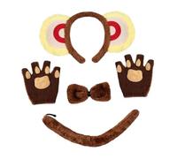 Wzmzjy Orecchie E Coda di Animale Accessorio per Costume per, Scimmia