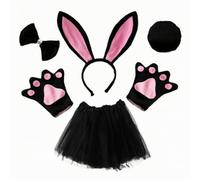 Wzmzjy Set da Coniglio | Adorabile, Kit Travestimento con Orecchie da Coniglio, Comodo, Fascia con Orecchie da Coniglio, per Carnevale, Pasqua