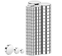 Wzone Magneti al Neodimio 3 Misurare(4/6/10mm), 100 Pezzi Rotondo Potenti Magneti Piccole Forti Calamite per Frigorifero, Lavagna Bianca, Fai Da Te