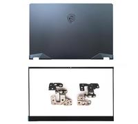 Wzqrps Ricambio Laptop LCD Cover Posteriore Coperchio Superiore Frontale Lunetta con Cerniere per MSI GE66 Raider 10SD 10SE 10SF MS-1541 MS-1542 MS-1543 GE66VR 9S7-154114 307541A413 307541A413HG0