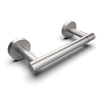 WZRUA Porta Carta Igienica da Parete, Finitura spazzolata Acciaio Inox 304 Portarotolo Carta Igienica, Supporto a Doppia Colonna Porta Carta Igienica, Montaggio a Viti, per Bagno e Cucina