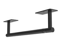 WZRUA Portarotolo da Cucina con Adesivo, Porta Rotolo di Carta da Cucina,in Acciaio inox, per Armadi e Pareti, Nero