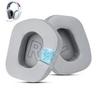 Wzsipod Cuscinetti auricolari di ricambio in gel refrigerante per cuffie da gioco wireless Logitech G733 G535 G335 Lightspeed, cuscinetti auricolari realizzati in resistente tessuto di seta ghiacciata