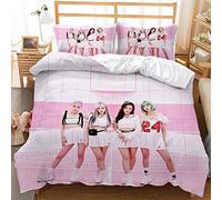WZSZSA Set di Biancheria da Letto 140x200cm Copripiumino Stampato 3D Blackpink con Poliestere Copripiumino Chiusura a Cernier 2 federe,Ultra Morbido in Ipoallergenica