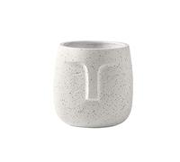 WZTHLF Vaso da fiori per interni, vaso in ceramica con volto umano nordico, pianta grassa verde (bianco, 12 cm)
