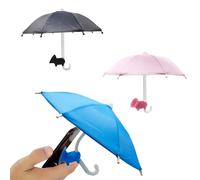 WZTTDM 3pcs ombrello del telefono cellulare ombrello per telefono per Sun Shad con supporto per mobile con poppa di aspirazione con design angolare f