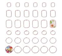 Wzttdm 48 lunette aperte in resina, 6 stili, ciondoli a castone, cornici cave con anello, lunette aperte in lega, per la creazione di gioielli fai da te in resina pressata con fiori artigianali