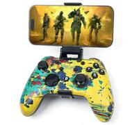 WZUICOV Controller di gioco wireless per telefono, tablet, PC, Mac, TV Box, Tesla, Switch | Bluetooth/2.4G/Wired 3 modalità con adattatore USB-C, ricevitore USB-A e clip per telefono