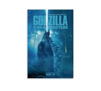 WZXGYM Godzilla - Poster decorativo impermeabile per pittura a olio, motivo: re dei mostri, arte moderna, arredamento per la casa, camera da letto, ufficio, pareti, ottimo articolo regalo, 30 x 45 cm