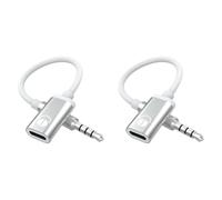 Wzxksoac 2X Audio da 3,5 mm A Tipo C Femmina, Adattatore Audio per Cuffie con Jack Audio Analogico per Lettore MP3, Laptop, Tablet C