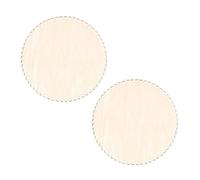 Wzxksoac 2X Fondo del Cesto nel Legno Naturale da 30 cm con Foro, Base nel Legno Vuoto Circolare per Il Mestiere di Modellatore del Fondo della Borsa all'Uncinetto per Maglieria DIY