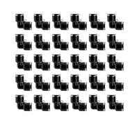 Wzxksoac 30 Packs Gomma Nero 1/4 "Spinta OD per Collegare Raccordi per I Raccordi per Tubi D'Aria Raccordi per la 'Aria per Applicazioni A Connessione Rapida Connettore Tubo Push Push