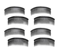 Wzxksoac 8 Pezzi Plastica 24 Denti Combs Per Lady Nero