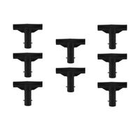 Wzxksoac Accessori per Tubo A T-Tubo A T-Tubo A Forma di A Forma di T Copri Connettori A Netto 8pcs