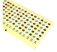 Wzxksoac Adesivo per Nome in Scala di Ukulele per Chitarra Cantare Una Notazione Musicale con Codice Colore Digitali per il Collo