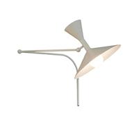 Wzxksoac Applique da Parete Rotabile In Design Italiano Moderno, con Braccio Oscillante, per Illuminazione di Soggiorno, Camera da Letto e Comodino, Bianca.