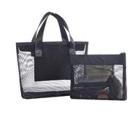 Wzxksoac Borsa da Spiaggia Resistente In Rete Borsa da Spiaggia Impermeabile Tascabile per Biancheria Intima Adatta per Asciugamani e Giocattoli