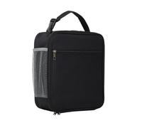 Wzxksoac Borsa per il Pranzo per Uomini e Donne Capacità Lunchbox per il Pranzo Riutilizzabili Borsa per il Pranzo Isolata Lunch Box Cooler (Nero) Durevole Alta Qualità