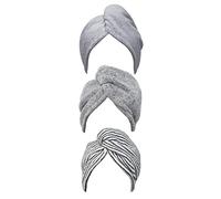 Wzxksoac Confezione da 3 Asciugamani per Capelli nel Microfibra per Donne e Bambine Asciugamano per Capelli Anti, Turbante per Capelli Ad Asciugatura Rapida con